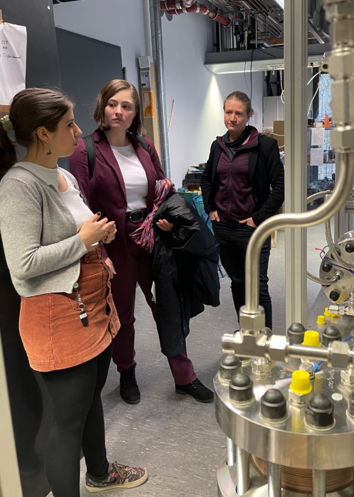 Besuch der Landtagsabgeordneten Eisentraut: (vlnr.: Christina Schüring, Julia Eisentraut, Dr. Theresa Schredelseker)